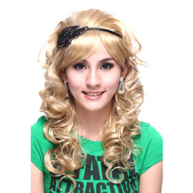 Heat Resistant Princess Style Deep Curely Curly Wigs