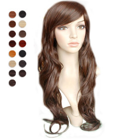 Light Brown Natural Heat Resistant Curly Wigs