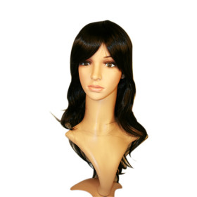 Heat Resistant Synthetic Black Curly Wigs