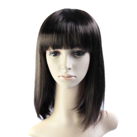Black Smooth Undetectable Straight Wigs
