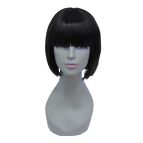 High Quality Synthetic Black Smooth Bob Wigs