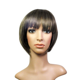 Neat Bang Mixcolor Straight Bob Wigs