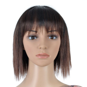 Hair Extension Light Brown Undetectable Bob Wigs