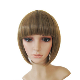 Blonde Chin Length High Quality Synthetic Bob Wigs