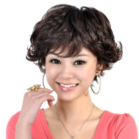 Feather & Flirty Black Undetectable Curly Wigs
