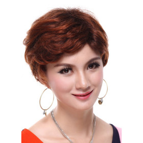 Dark Brown Synthetic Heat Resistant Curly Wigs