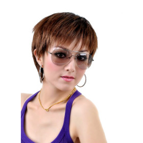 Undetectable Synthetic Honey Brown Straight Wigs