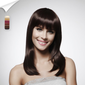 Smooth Shoulder-length Natural Human Hair Wigs