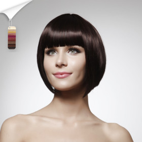 Bob Style Chin Length Neat Bang Human Hair Wigs