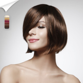 Heat Resistant Bob Style Side Bang Human Hair Wigs