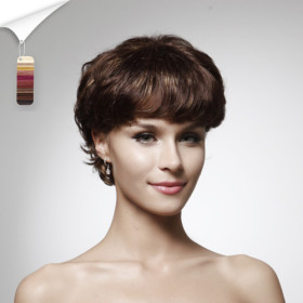 Curly Heat Resistant Black Human Hair Wigs