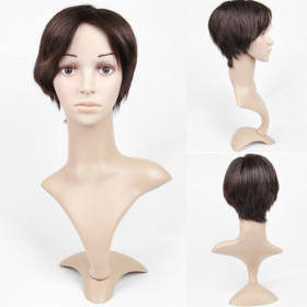 Undetectable Short Light Brown Human Hair Wigs