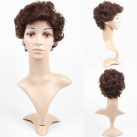 Flip Out Wave Curly Curl Up Human Hair Wigs