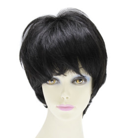 Undetectable Heat Resistant No Layered Human Hair Wigs