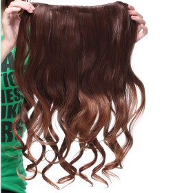 Brown Curly Undetectable Hair Extensions