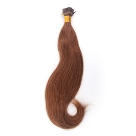 Silky Straight Brown Little Curely Hair Extensions