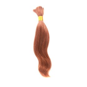 Silky Straight Little Curely Light Brown Hair Extensions