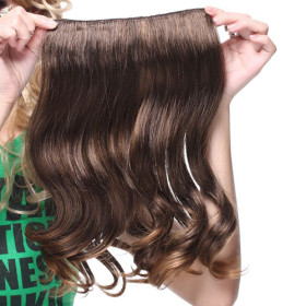 Gray Shoulder Length Little Curely Hair Extensions