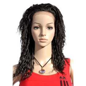 Long Top Grade Quality Synthetic Black Curly Lace Wigs