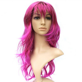 Red Without Layer Long Party Wigs