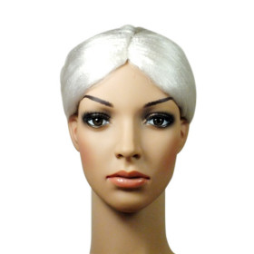 White Hand Tied Side Bang Party Wigs