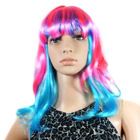 Capless Long Colorful Party Wigs