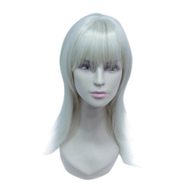 Shoulder Length Bleach Straight Party Wigs