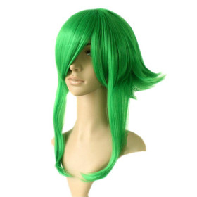Feather & Flirty Green Curl Up Party Wigs