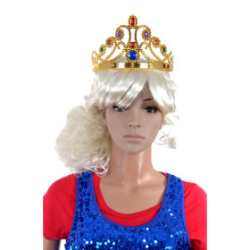 White Inclined Bang Horsetail Style Party Wigs