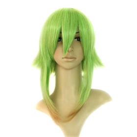 Soft Capless Light Green Party Wigs