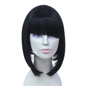 Bob Style Black Smooth Party Wigs