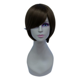 Capless Heat Resistant Fibre Straight Party Wigs