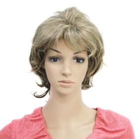Short Curly Mixcolor Party Wigs
