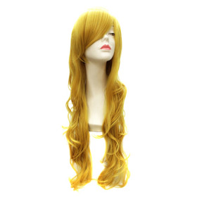 Super Long Body Wave Yellow Party Wig