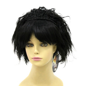 Heat-resistant Fashion Black Party Wigs
