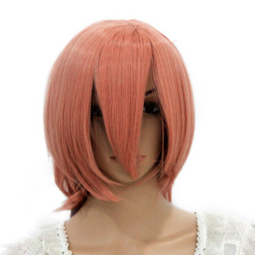 Heat-resistant Orange Antistat Party Wigs