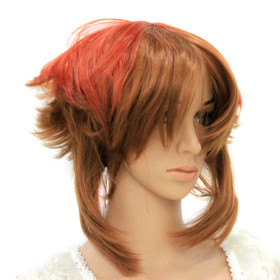Double Colors Heat-resistant Flip Out Party Wigs