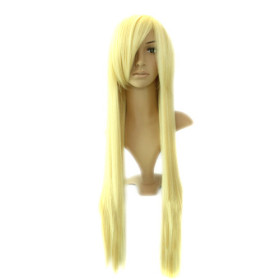 Super Long Top Grade Quality Synthetic Yellow Party Wigs