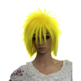 Yellow Flip Out Soft Party Wigs