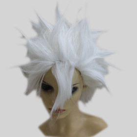 White Short Flip Out Party Wigs