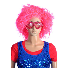 Pink Short Flip Out Party Wigs