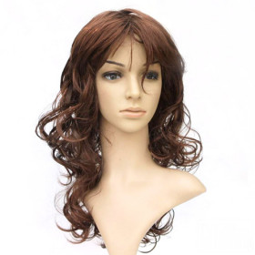 Pure Fiber Brown Flip Out Party Wigs
