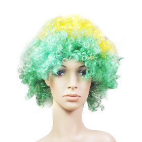 Short Colorful Afro Party Wigs