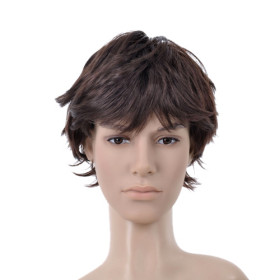Flip Out Curl Up Short Mens Wigs