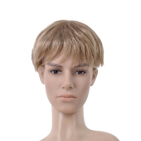 Capless Short Golden Brown Straight Hair Wig