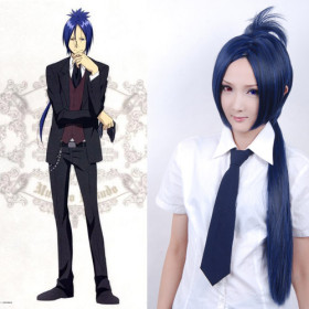 Dark Blue Smooth Feather & Flirty Cosplay Wigs