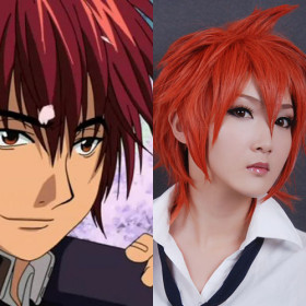 Wine Red Short Without Layer Cosplay Wigs