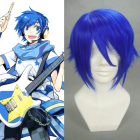 Blue Short Feather & Flirty Cosplay Wigs