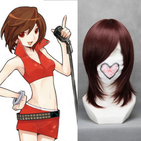 Coffee Shoulder Length Smooth Cosplay Wigs