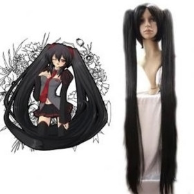 Extra Long Black Undetectable Cosplay Wigs